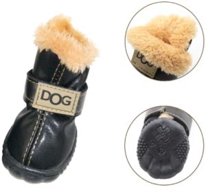 WINSOON Dog Australia Boots Pet Antiskid Shoes Winter Warm Skidproof Sneakers Paw Protectors 4-pcs Set
