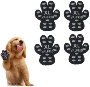 VALFRID Dog Paw Protector Anti-Slip Grips to Keeps Dogs from Slipping On Hardwood Floors,Disposable Self Adhesive Resistant Dog Shoes Booties Socks Replacemen