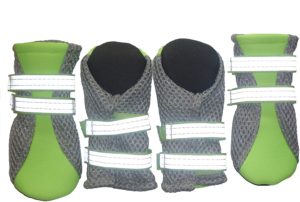 LONSUNEER Puppy Soft Sole Nonslip Mesh Boots, with 2 Reflective Straps, Breathable and Cool