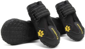 MOKCCI Truelove Dog Boots Waterproof Dog Shoes with Best Reflective Straps